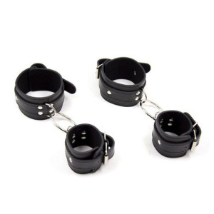 Zestaw BDSM kajdanki na ręce nogi bondage sex