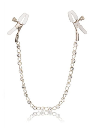 Stymulator-Crystal Chain Nipple Clamps