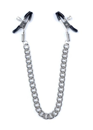 Zaciski na sutki kleszcze łańcuszek BDSM bondage
