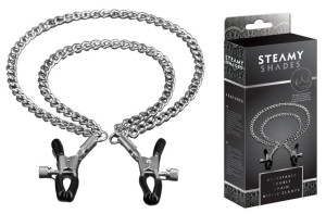 STEAMY SHADES Adjustable Double Chain Nipple Clamps
