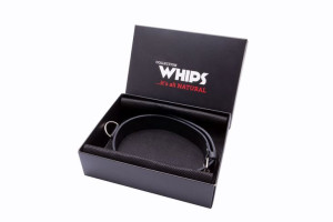 Obroża męska BDSM skórzana wąska niewolnik bondage