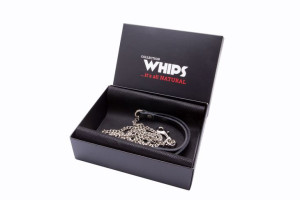 Smycz 120cm łańcuszek naturalna skóra bondage BDSM Whips