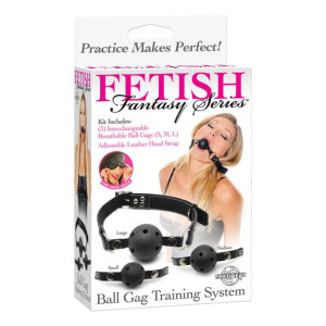 Knebel-ff Ball Gag Training System Black
