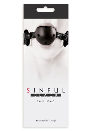 Knebel-sinful Ball Gag Black