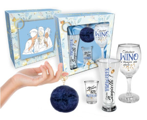 NIEZBĘDNIK PANIEŃSKI-zestaw: szklanka do piwa 300ml, kieliszek do wina 220m