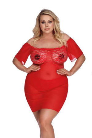 Camari Red (chemise/halka) L+