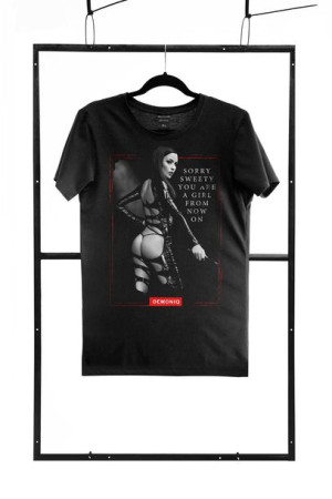 T-shirt men black M regular