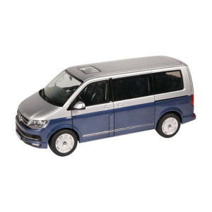 NZG Volkswagen T6 Multivan, 2017, niebieski/srebrny