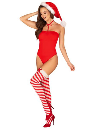 Bielizna-Kissmas body czerwone  M/L