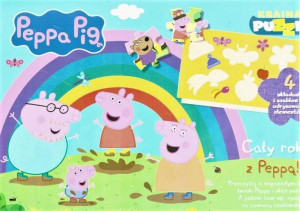 Świnka Peppa. Kraina puzzli. Cały rok z Peppą! praca zbiorowa