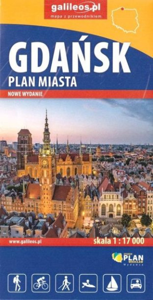 Plan miasta - Gdańsk 1:17 000 w.2022 praca zbiorowa