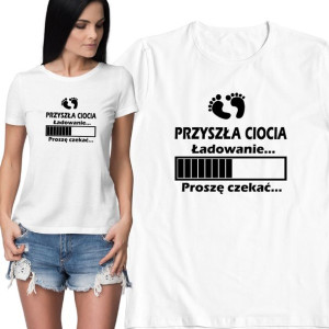 Bluzka Będę Ciocią Przyszła Ciocia Prezent Święto
