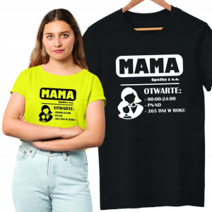 Bluzka Firma Mama Zawsze Otwarte 24/7 Zabawna