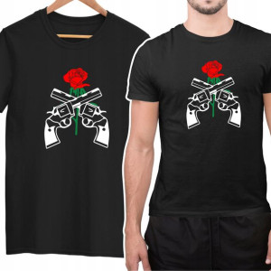 Bluzka Tshirt Guns N Roses Róża Slash M