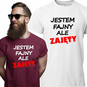 Bluzka Tshirt Z Nadrukiem Dla Chłopaka Zajęty
