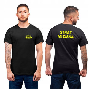 Koszulka Bawełniana Z Nadrukiem Straż Miejska Hit