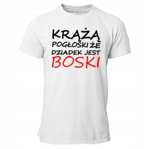 Koszulka Bluzka Super Dziadek Dzień Dziadka Boski