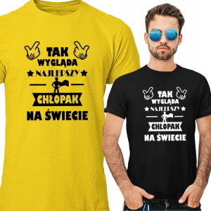 Koszulka Bluzka Tshirt Najlepszy Chłopak Prezent