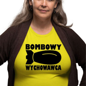 Koszulka Bombowy Wychowawca Prezent Dla Nauczyciel