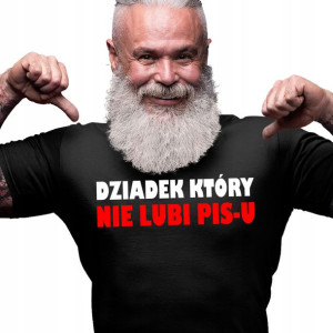 Koszulka Dla Dziadka Anty Pis Stop Ruch 8 Gwiazd
