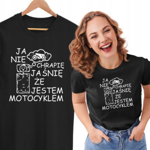 Koszulka Dla Motocyklistki Śmieszny Prezent Motor