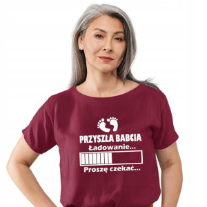 Koszulka Dla Przyszłej Babci Będę Babcią