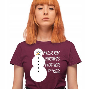 Koszulka Merry Christmas Mother Fucker Bałwanek