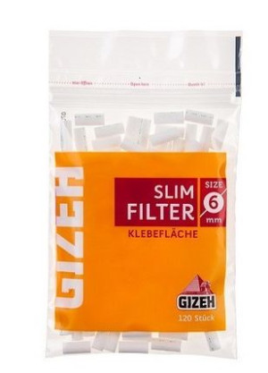 Filtry Papierosowe Gizeh 6 mm 120 sztuk