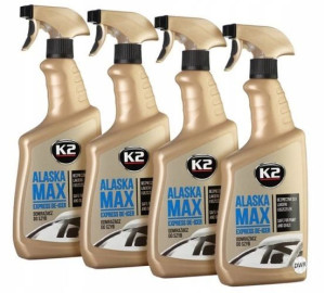 K2 ALASKA Odmrażacz do szyb samochodowych 4x 700ml