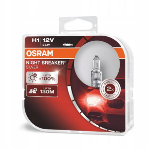 Osram Night Breaker Silver +100% H1 12v Duo Box