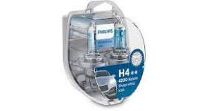 Philips White Vision Ultra +60% H4 Duo + 2x W5w