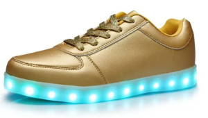 Sportowe Świecące Buty Led Złote ROZ 45