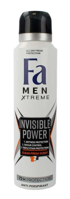 Fa Men Xtreme Invisible Power 48H Dezodorant w sprayu 150ml