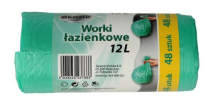 Sarantis Jan Niezbędny Grosik Worki na śmieci łazienkowe 12L 1op.-48szt