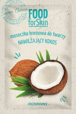 Marion Food for Skin Maseczka kremowa do twarzy - nawilżający Kokos 6ml