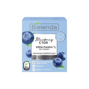 Bielenda Blueberry C-TOX Krem-pianka do twarzy nawilżająco-rozświetlający n