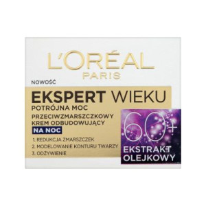 Loreal Ekspert Wieku 60+ Krem odbudowujący na noc 50ml