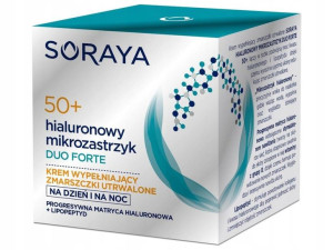 Soraya Hialuronowy Mikrozastrzyk Duo Forte 50+ Krem na dzień i noc 50ml