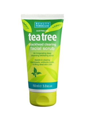 Beauty Formulas Tea Tree Peeling oczyszczający do twarzy 150ml