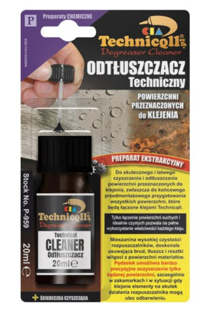 Odtłuszczacz techniczny 20ml (do stosowania przed klejeniem)