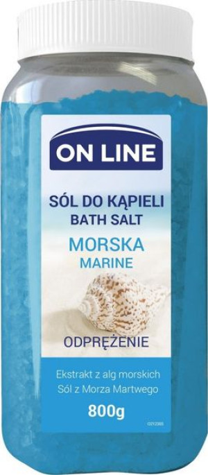 On Line Odprężająca Sól do kąpieli Morska 800g