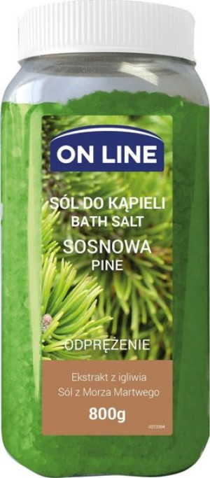 On Line Odprężająca Sól do kąpieli Sosna 800g