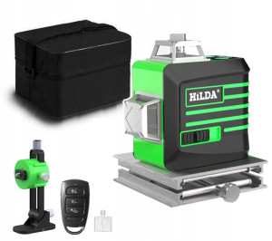 HILDA Poziomica Laserowa Laser Krzyżowy 3D 12Linii