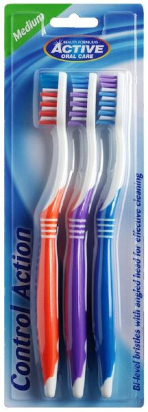 Beauty Formulas Active Oral Care Szczoteczka Control Action średnia mix kol
