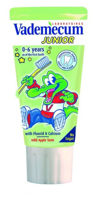 Vademecum Junior Pasta do zębów dla dzieci 0-6 Jabłko 50ml
