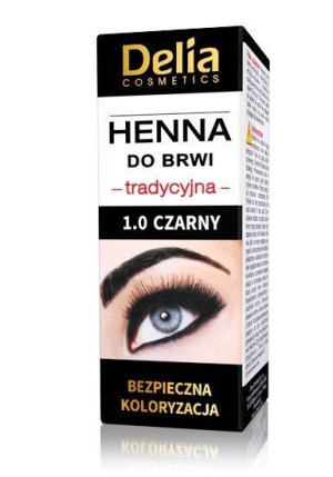 Delia Cosmetics Henna do brwi 1.0 Czarna 1szt