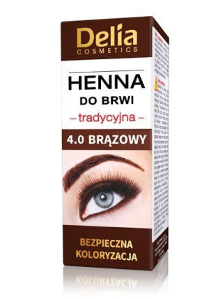 Delia Henna do brwi - tradycyjna 4.0 Brązowy 2g
