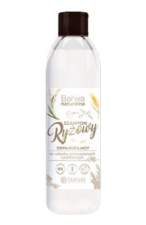 BARWA Naturalna Szampon do włosów Ryżowy odmładzający - włosy przesuszone i