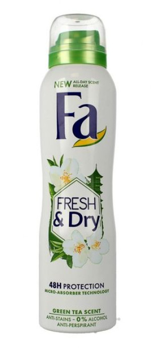 H FA DEO SPRAY Fresh&Dry Green Tea 150ml TOP&