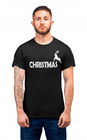 Tshirt Na Święta Zabawny Parodia Puma Z Reniferem